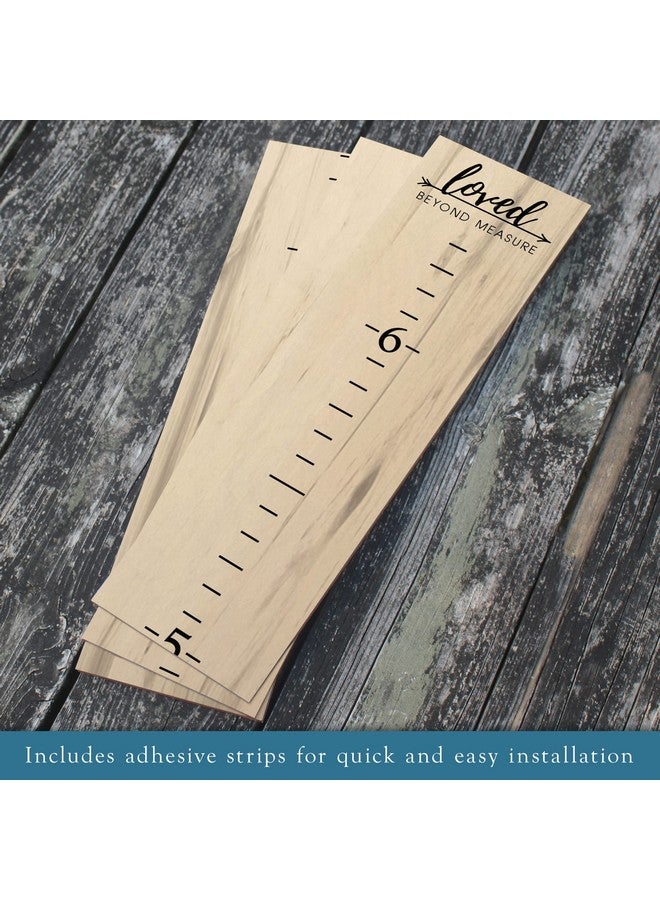 Back40Life Farmhouse Style Wooden Kids Growth Chart Ruler for Boys and Girls (Weathered Natural - WHT) - Image 3