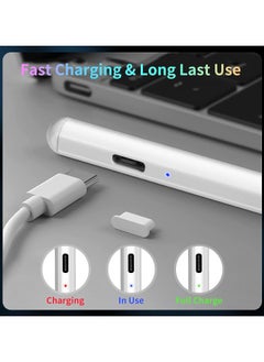 UCHUANG Stylus Pen for iPad 9th 10th Gen with Palm Rejection, Active Pencil Compatible with Apple iPad 10th/9th/8th/7th/6th Gen, iPad Air 5th/4th/3rd Gen,iPad Pro 11 & 12.9 inch, iPad Mini 6th/5th Gen  - Image 5