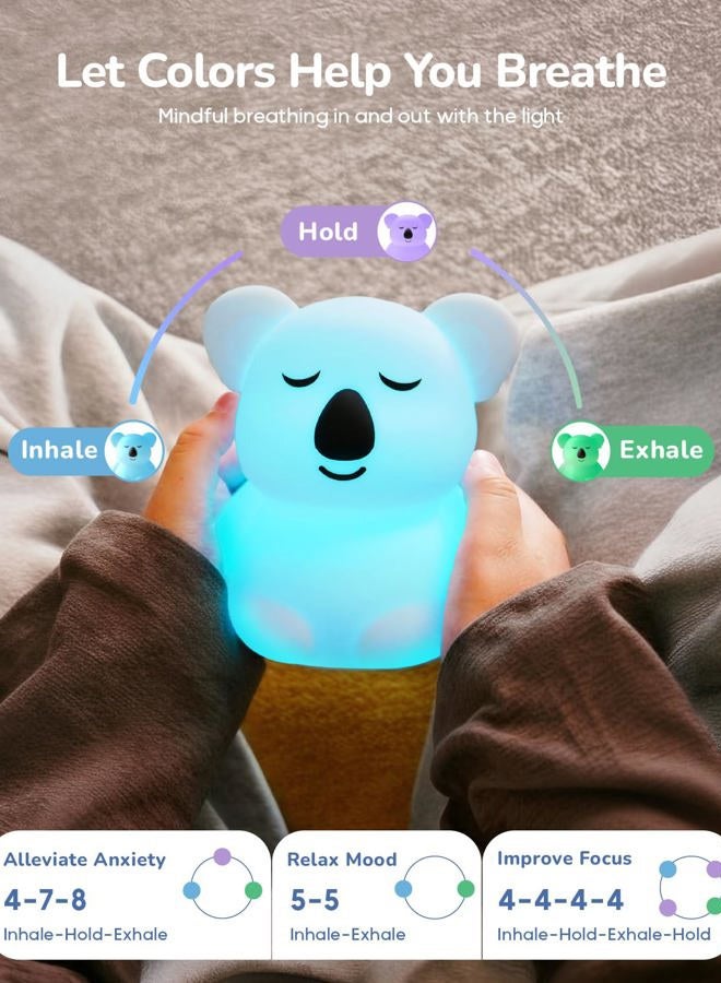 InnoCity Breathing Pal 'Kyle'- Squishy Mindfulness Visual Breathing Guide, 3 Breathing Modes with Night Light, Proven Anxiety Relief Items for ADHD/Meditation - Image 2