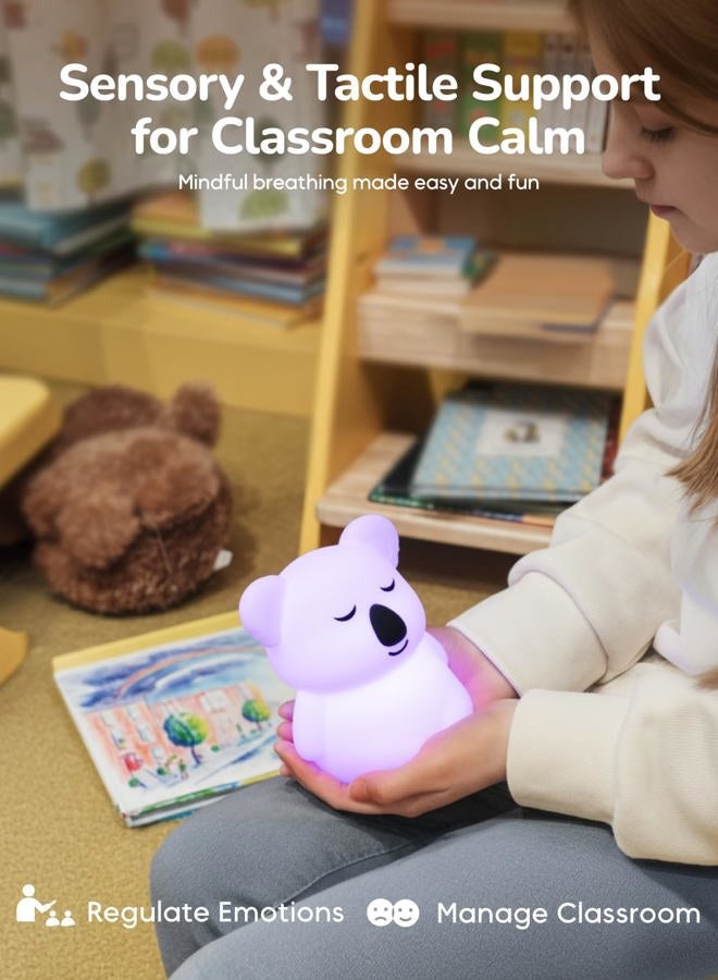 InnoCity Breathing Pal 'Kyle'- Squishy Mindfulness Visual Breathing Guide, 3 Breathing Modes with Night Light, Proven Anxiety Relief Items for ADHD/Meditation - Image 4