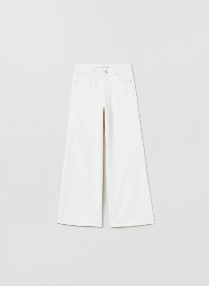 Ovs Wide-leg jeans with five pockets