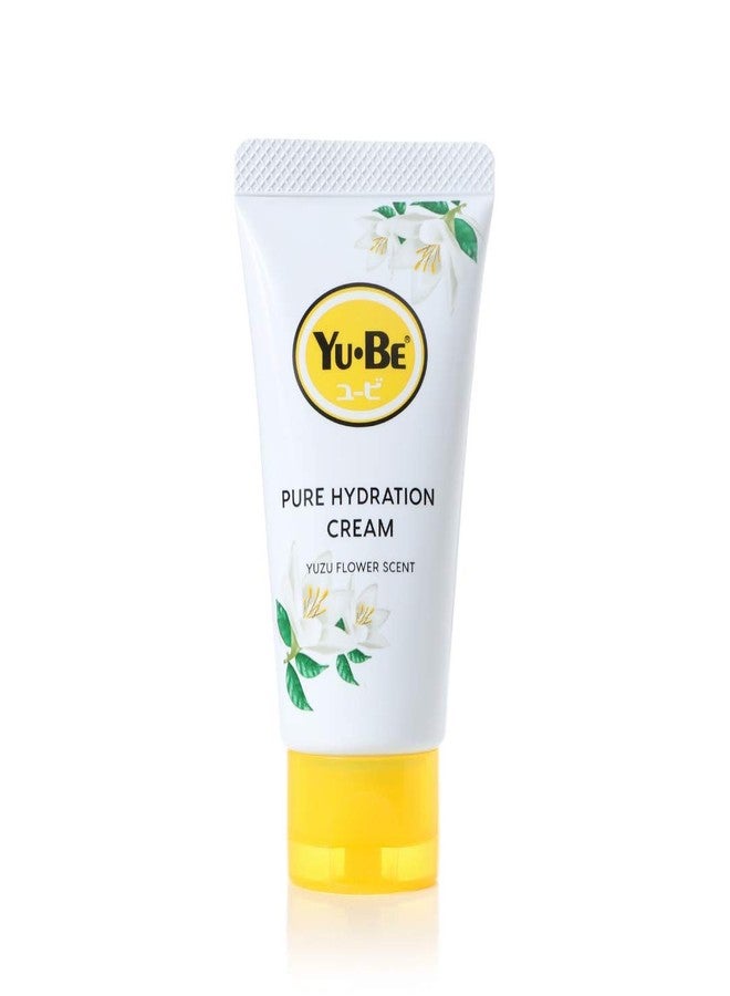 yu be Yu-Be Yuzu Pure Hydration Cream: Body & Hand Lotion - Vegan Skin Care Cream for Sensitive & Dry Skin - Soothing Yuzu Flower Extract - Day & Night Moisturizer- Cracked Heels Repair -1.35 Fl Oz - Image 1