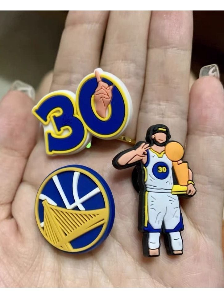 NIBEMINENT 50 Pieces Basketball Croc Charms Jibbitz Crocs Accessories for Shoe Buckle Party Favors ​Mini Decoration Charm Women Girls Men - Image 5