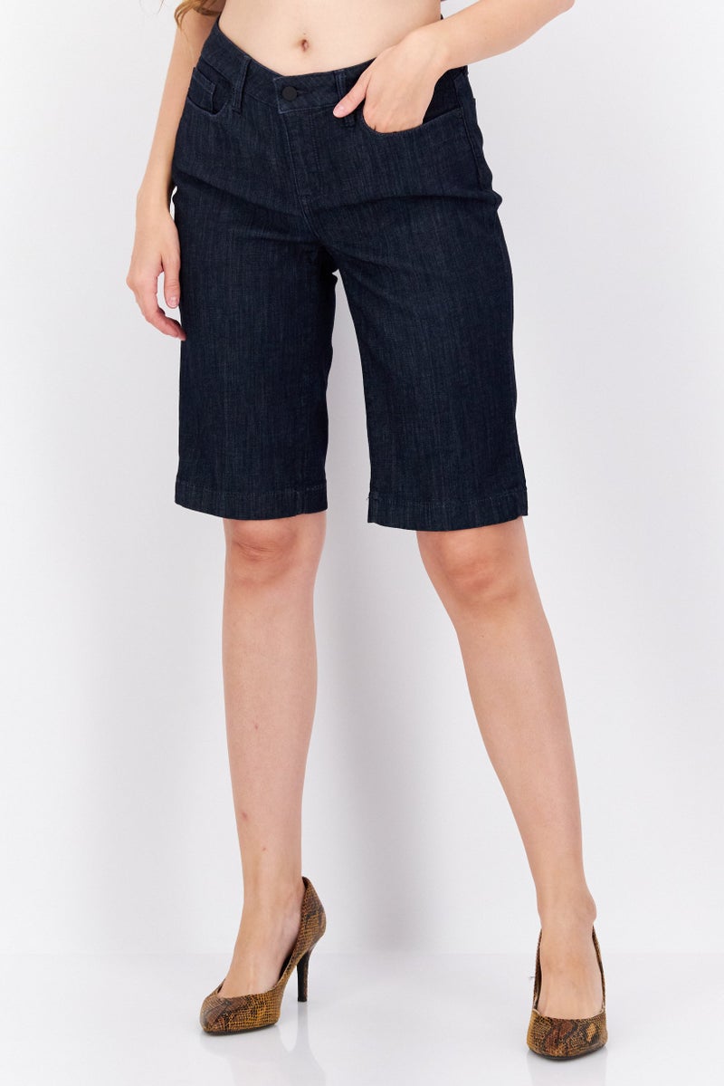 NYDJ Women Regular Fit Washed Denim Jean, Blue - Image 1
