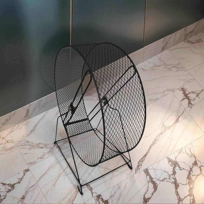 Large Black Silent Hamster Running Wheel Exercise Spinner With Stable Stand For Hamsters Mice Gerbils - Image 4