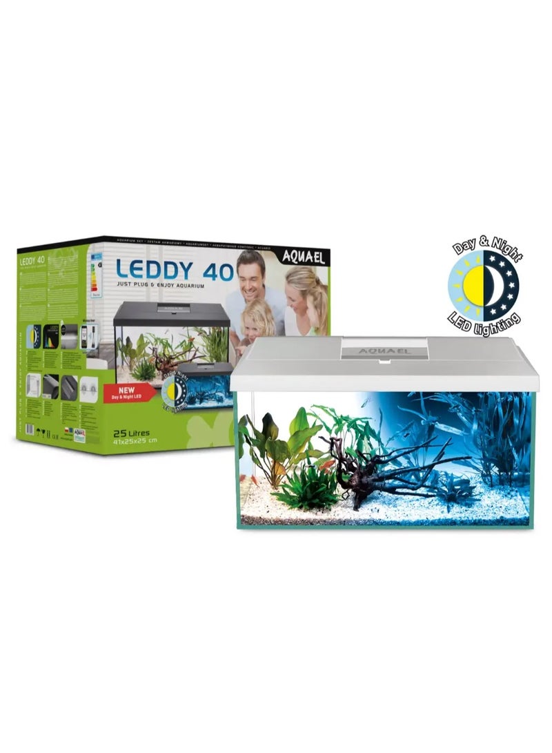 Aquael Aquarium Set Leddy 60 Black Day & Night - Image 1