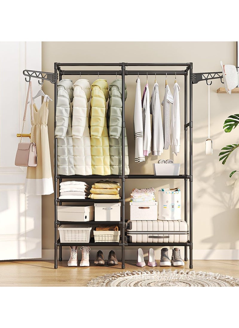 Generic - Durable Movable Clothes Rack with Wardrobe Hanger and Clothes Storage Holder - Image 1