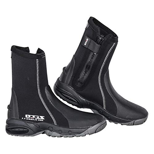 ZCCO 5mm Neoprene Diving Boots with Anti-Slip Rubber Sole, Scuba Snorkeling Boots for Water Sports, Black (black, 6) - Image 1