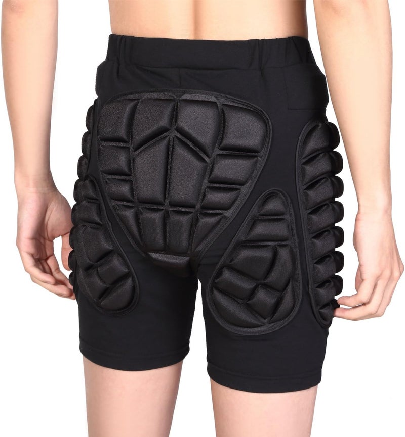 SOARED 3D Protection Hip Butt EVA Paded Short Pants Protective Gear Guard Impact Pad Ski Ice Skating Snowboard Black - Image 5
