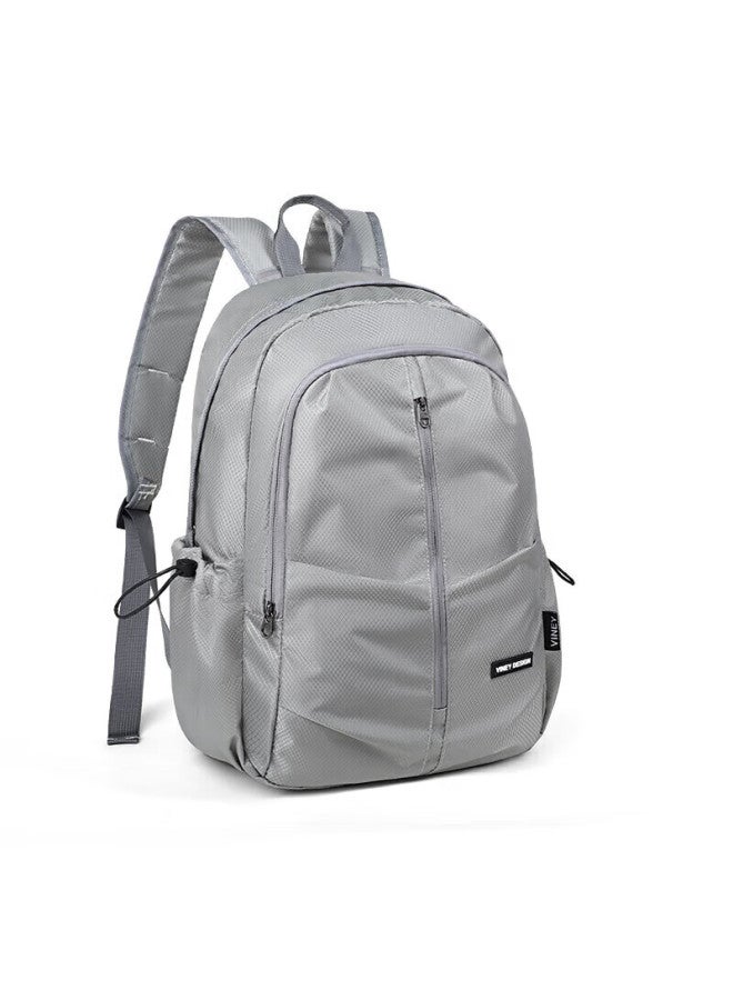 Viney Men's Backpack Double Shoulder Bag Business Laptop Bag Large Capacity Travel School Bag Hiking Bag For Middle School, High School, And University Students - Image 1