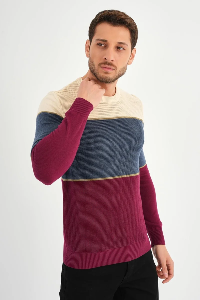 الكسندر جاردي Alexandergardı Color Block Sweater (E22-5708)