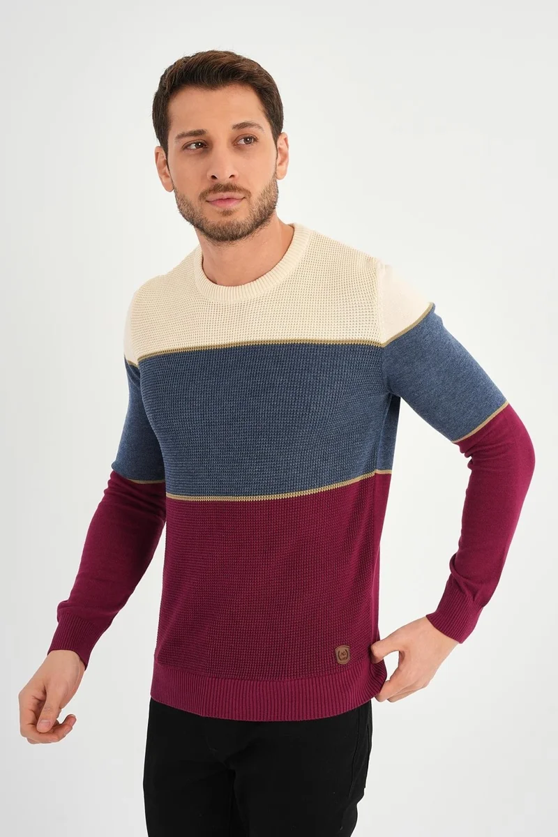 الكسندر جاردي Alexandergardı Color Block Sweater (E22-5708)