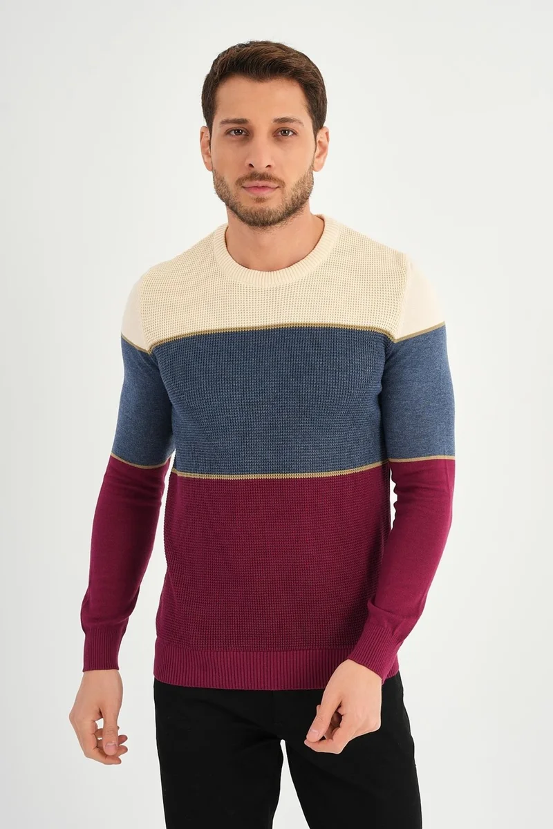 الكسندر جاردي Alexandergardı Color Block Sweater (E22-5708)
