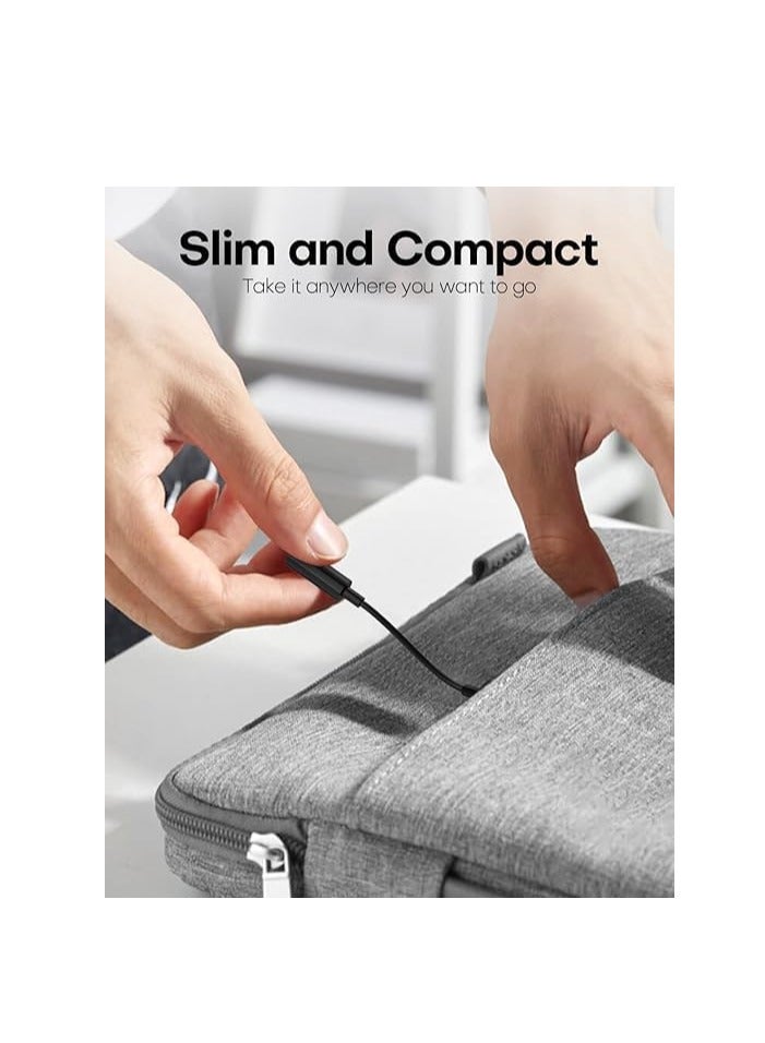 محول مقبس الصوت دونجل لسماعات الرأس رقمي من USB نوع سي الى 3.5 ملم بمدخل Aux لايباد برو 11 بوصة 12.9 بوصة 2018/ جوجل بيكسل 5 4 3 2/ XL/ سامسونج S21 S20 الترا Z فليب S20+ نوت 20 S10 S9 بلس - Image 4