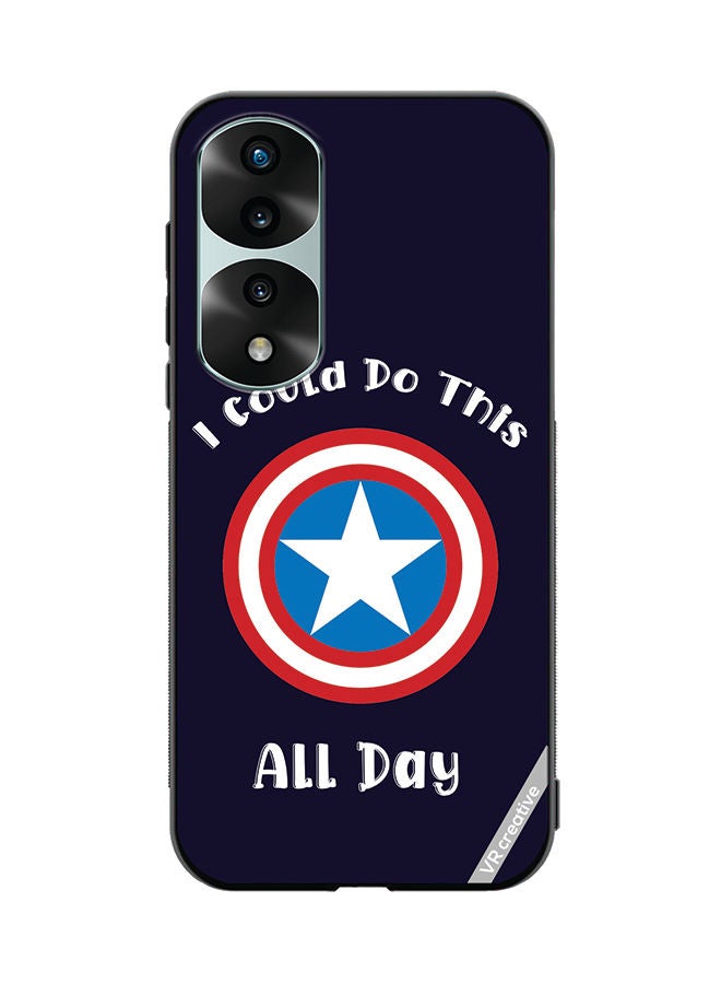 VR CREATIVE Protective Case Cover For Honor 70 Pro Captain American Design Multicolour - Image 1