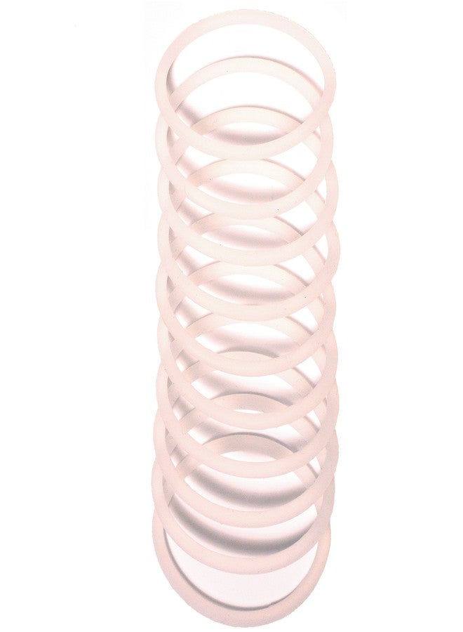Mia Silkies, Silicone Hair Elastics Rubber Bands Last 10 Times Longer, Translucent Clear, for Women, Girls, Sports, Wet Hair 10pcs - Image 1