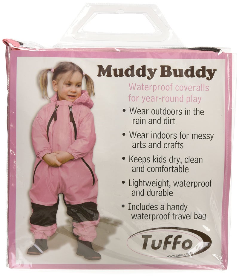 Tuffo Little Girls' Toddler Muddy Buddy Coverall, Pink, 5T - Image 2