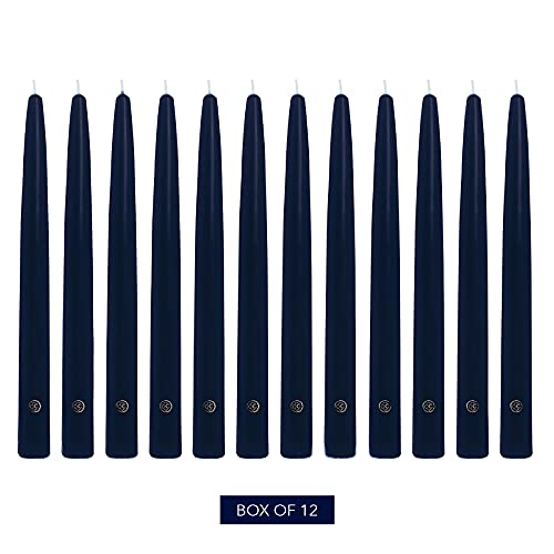 Colonial Candle NAA10.1479 Unscented Taper Candles, 10 in, Blue - Image 2