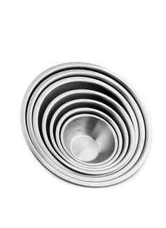 Generic Stainless Steel Mixing Bowls Set 6 Pack Stainless Steel Mixing Bowl Set Easy Clean Nesting Bowls for Space Saving Storage Great for Cooking Baking Prepping (Silver)  - Image 2