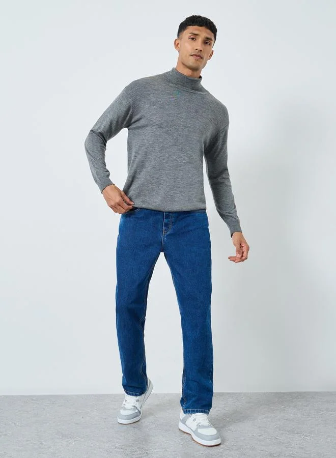 Styli Grey Turtleneck Sweater