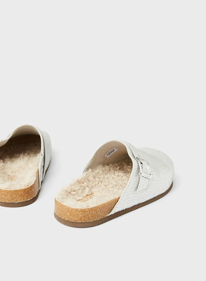 ALDO Buckle Cork Mules