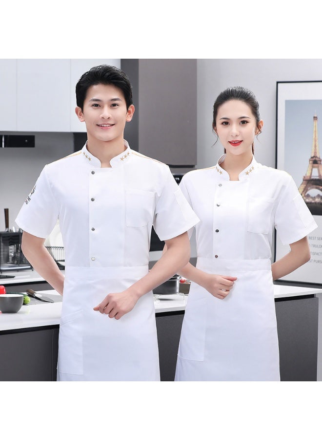 NIBEMINENT Hotel Restaurant Dining Hall Restaurant Kitchen Waiter Uniform Chef Overalls Men's  - Image 1