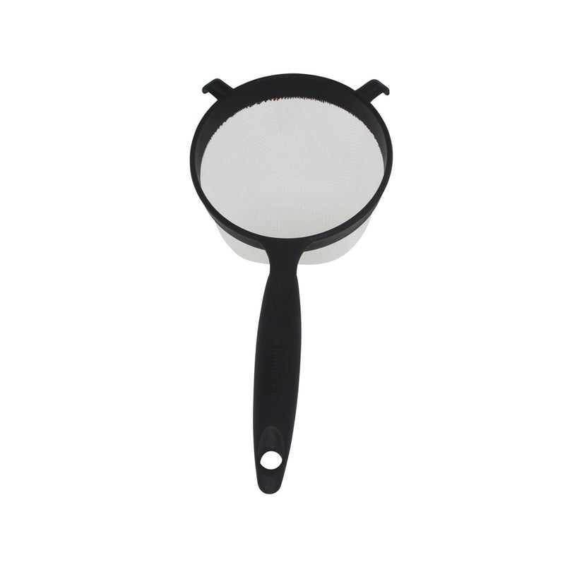 IMUSA IMU-71133W Plastic Strainer, Black, 6-Inch,1 Count (Pack of 1) - Image 1