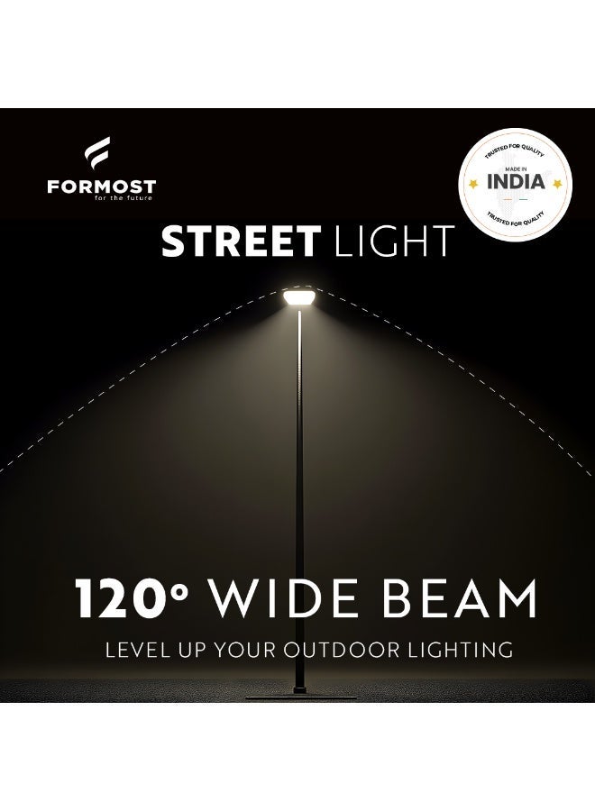 فورموست Formost LED Street Light 50W Cool White | Outdoor LED Street Lamp IP66 Weatherproof High Efficiency Porch & Patio Lighting with 5 Year Replacement Warranty | Made in India | Pack of 1 - Image 2