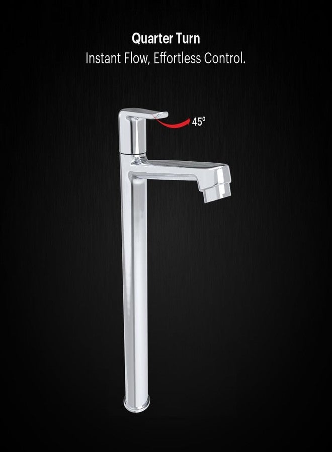 Johnson Bathrooms Johnson Sega Brass Tall Body Pillar Cock for Bathroom and Kitchen Sinks| Durable Brass Build, Leak Proof, Premium Body, Wash Basin Tap, Kitchen Tap| 10 Years Warranty - Image 5