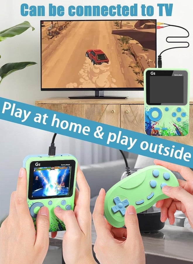 Viart Creation G5 Rechargeable Pocket Video Game for Kids 500 in 1 Retro Game Box 2 Player Console Handheld Game Box with TV Output | Toys for Boys 7-14 Years- Mix Colour - Image 4