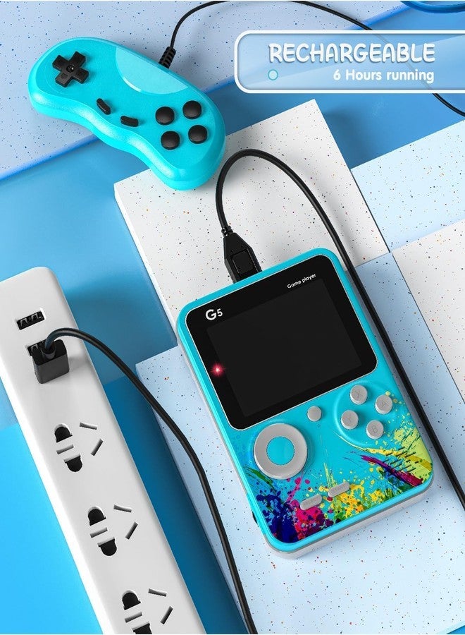 Viart Creation G5 Rechargeable Pocket Video Game for Kids 500 in 1 Retro Game Box 2 Player Console Handheld Game Box with TV Output | Toys for Boys 7-14 Years- Mix Colour - Image 5