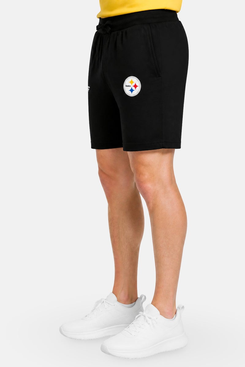 NFL Men Sportswear Fit Steelers Primary Logo Football Shorts, Black - Image 3