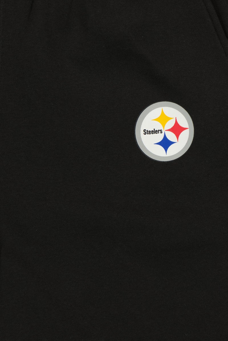 NFL Men Sportswear Fit Steelers Primary Logo Football Shorts, Black - Image 5