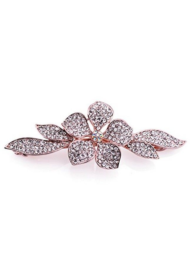 IPINK Girls Shiny Crystal Hairpins Rhinestone Elegant Flower Hair Barrette Clip - Image 3