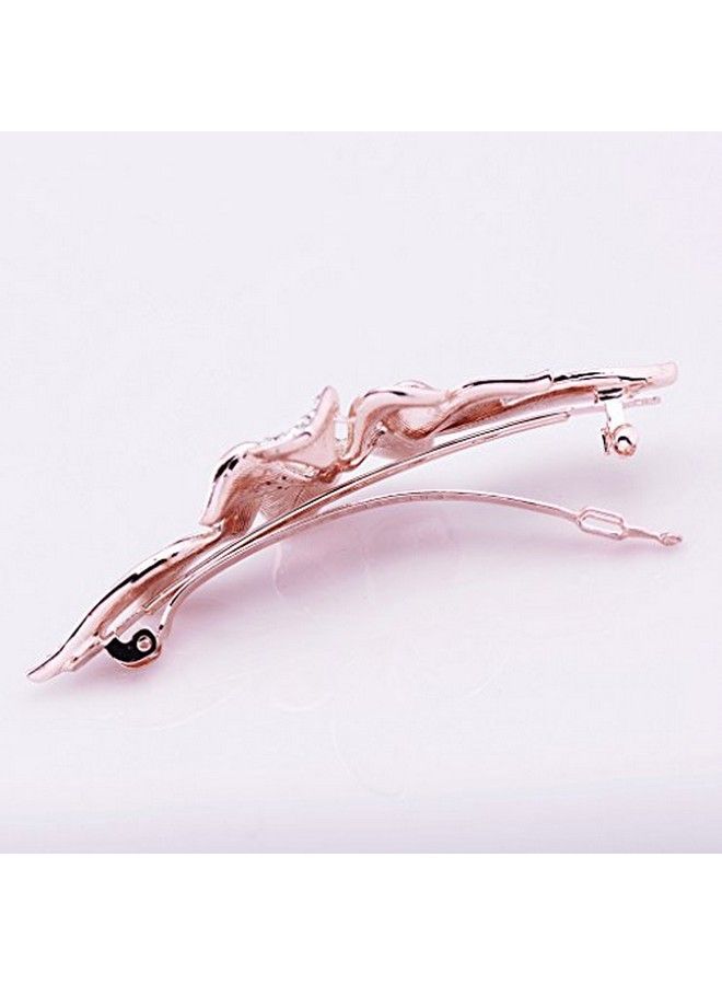 IPINK Girls Shiny Crystal Hairpins Rhinestone Elegant Flower Hair Barrette Clip - Image 4