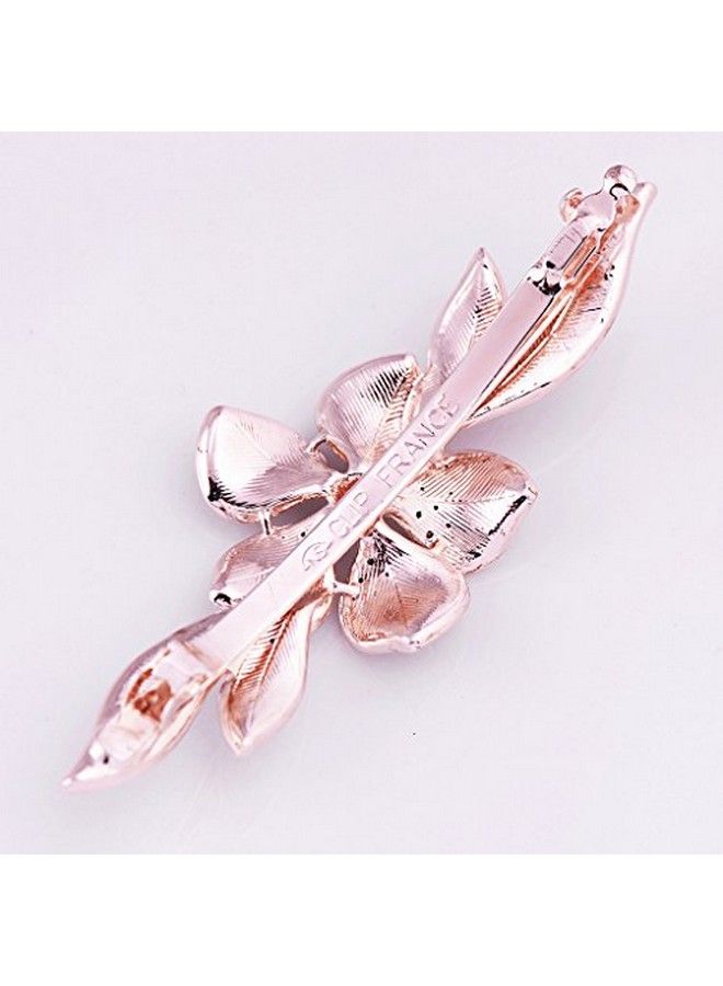 IPINK Girls Shiny Crystal Hairpins Rhinestone Elegant Flower Hair Barrette Clip - Image 5