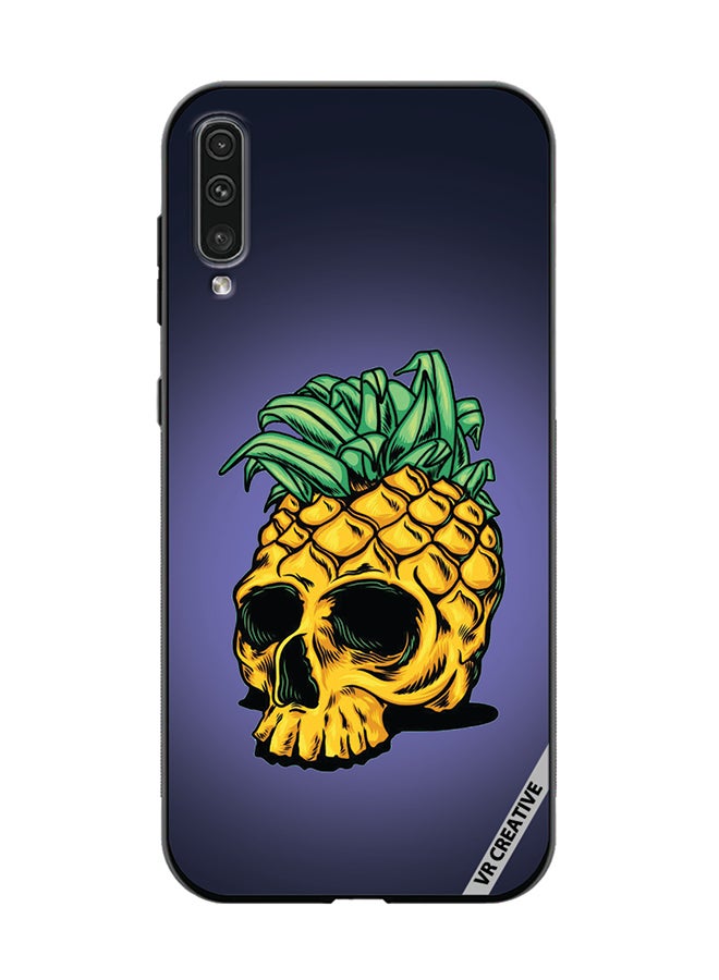 VR CREATIVE Protective Case Cover For Samsung Galaxy A50/A50s Pineapple Skull Design Multicolour - Image 1
