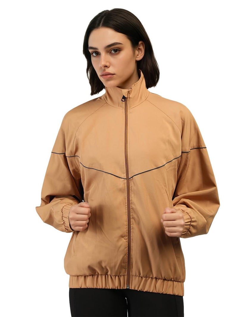 CHKOKKO Sunscreen Jacket for Women Zipper Sports Jacket | UV Protection | Sun Protective | Lightweight Water Resistant | Riding Biker | Outdoor Travel Gym Running - Image 1