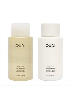 Fine Shampoo + Conditioner Set - Bring Fine Hair to the Next Level with Keratin & Biotin - Delivers Clean, Bouncy & Voluminous Hair - Free of Parabens, Sulfates & Phthalates - 10 fl oz Each