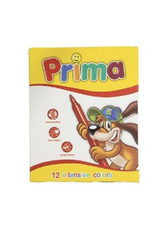 PRIMA Prima Fiber Tip Coloring Pens - 12 Pieces  - Image 1