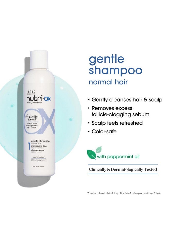 Nutri-Ox Starter Kit For Thinning Hair Thicker Fullerlooking Hair Peppermint Clinically & Dermatologically Tested 30 Day Supply - Image 3
