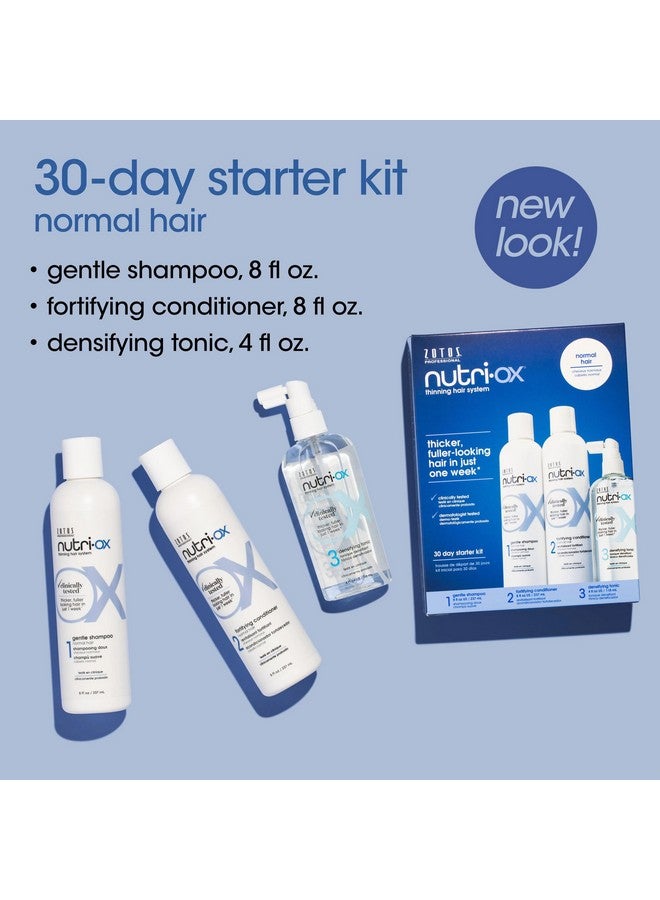 Nutri-Ox Starter Kit For Thinning Hair Thicker Fullerlooking Hair Peppermint Clinically & Dermatologically Tested 30 Day Supply - Image 2