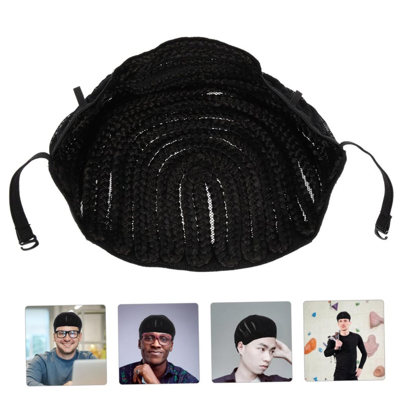 Wig Making Hair Net Cap For Cornrows Braids Black Color Skin Safe Daily Wear - Image 4
