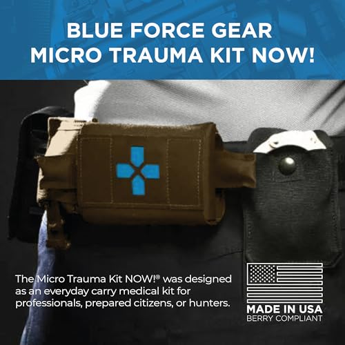 Blue Force Gear Micro Trauma Kit Now Compact Belt Mounted Medical Pouch for First Aid Supplies Lightweight Range Duty Gear Made in USA - Image 3