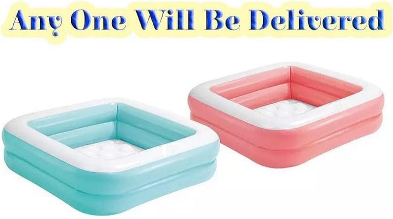 LONGMIRE Sunset Glow Swimming Pool for Kids | Inflatable Round Colourful Ring Baby Pool Portable Baby Bath tub | 0-5 Years | Indoor & Outdoor (Multi Color) (3 FT SEQUARE) - Image 2