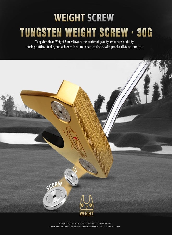 PGM TUG024 CNC‑Milled Low‑CG Golf Putter with Alignment Line & Oversized Grip - Tungsten Counterweight, Stainless Shaft, Men’s Right‑Handed - Image 5