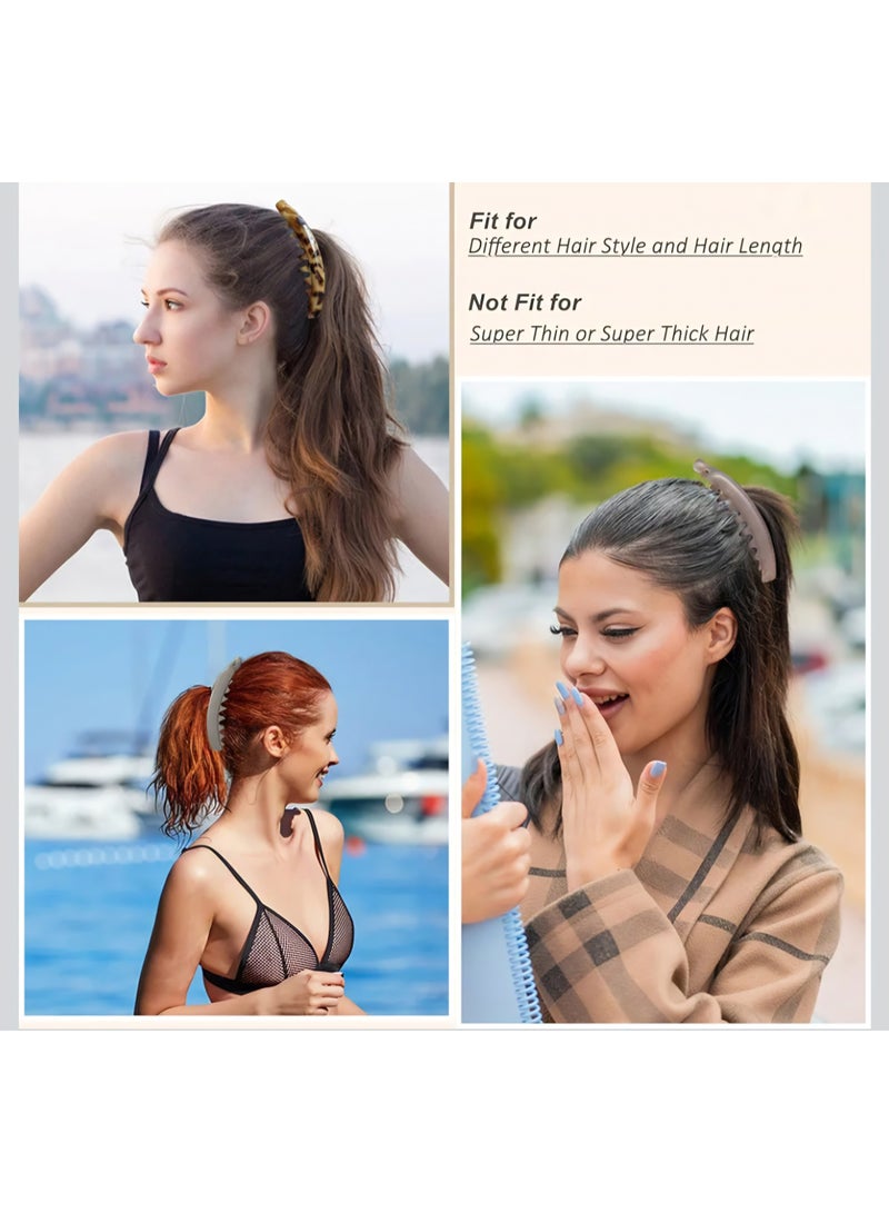 ٢ قطعة توكة شعر بنانا لتسريحة ذيل الحصان للفتيات - Image 3