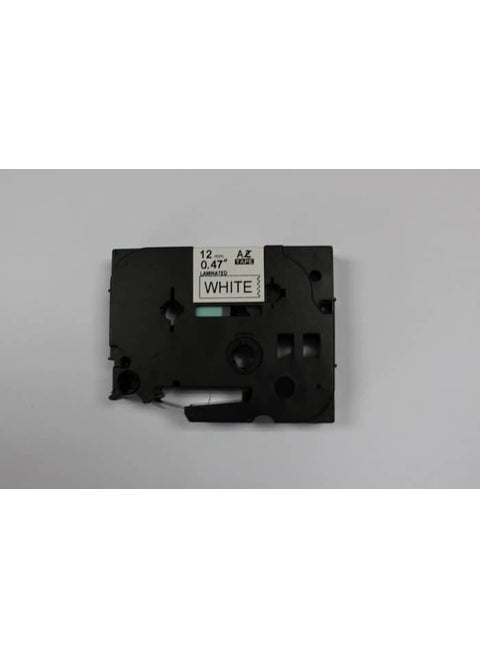 Brother P Touch Tz Tape 12Tze231 White Label Black 12Mm 8M