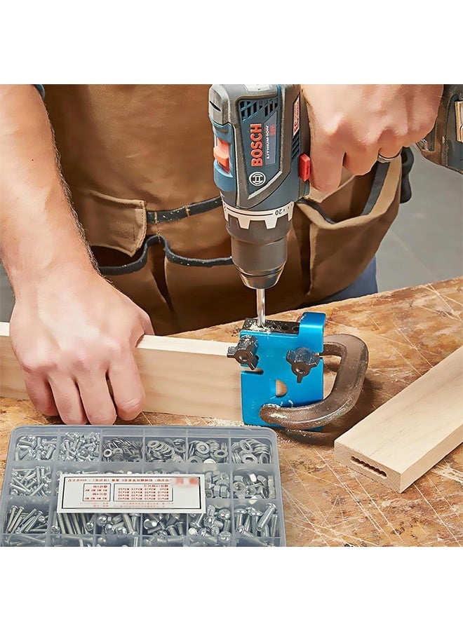 GMORO 1080 Pcs Screws Bolts and Nuts Assortment Kit, Cross Pan Head Screws and Nuts and Bolts and Flat Washers, M3/M4/M5/M6 Phillips Slotted Pan Head Bolts and Nuts Sets for Industrial Household Electronic - Image 2