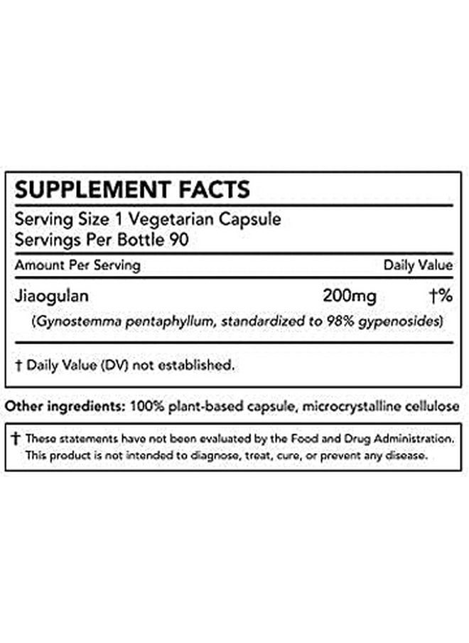 Nature Restore Jiaogulan Extract Supplement Our Gynostemma Pentaphyllum Is Standardized To 98 Percent Gypenosides Natural Ampk Activator Non Gmo Gluten Free 90 Gynostemma Capsules Vegan  - Image 3